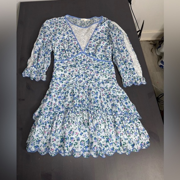 LoveShackFancy Marquise Floral Mini Dress - Picture 3 of 9